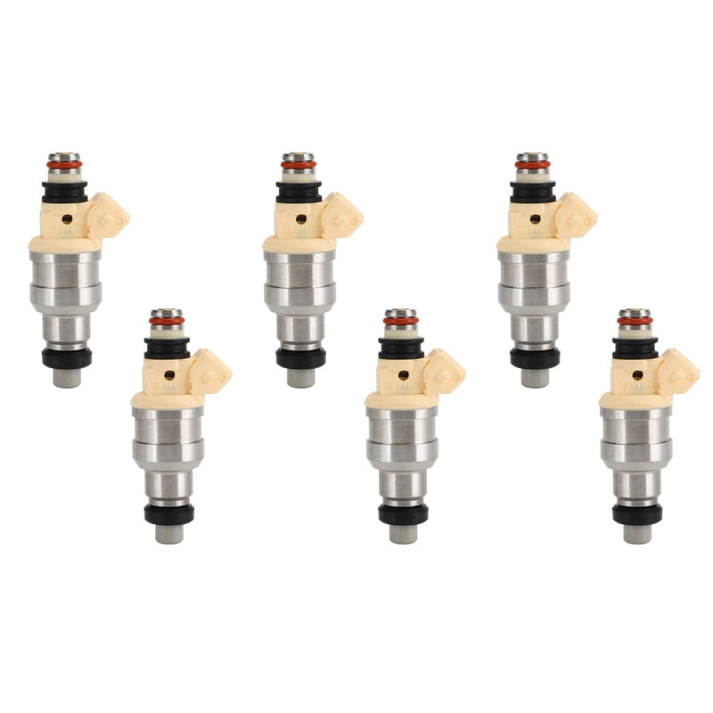 for Mitsubishi Mirage Montero Galant Sigma Eclipse FJ128 6PCS Fuel Injector