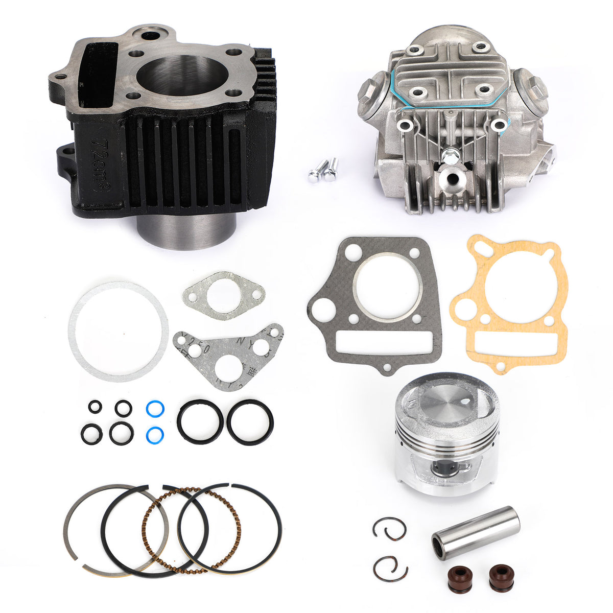 Honda CT70 CRF70 ATC70 XR70 TRX70 Top End Rebuild Kit Cylinder Head Piston