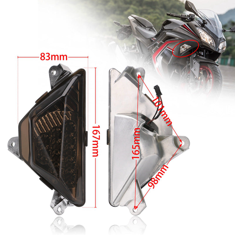 KAWASAKI NINJA 250 300 400 650 1000 EX650 LED Front Turn Signal Light Lamp