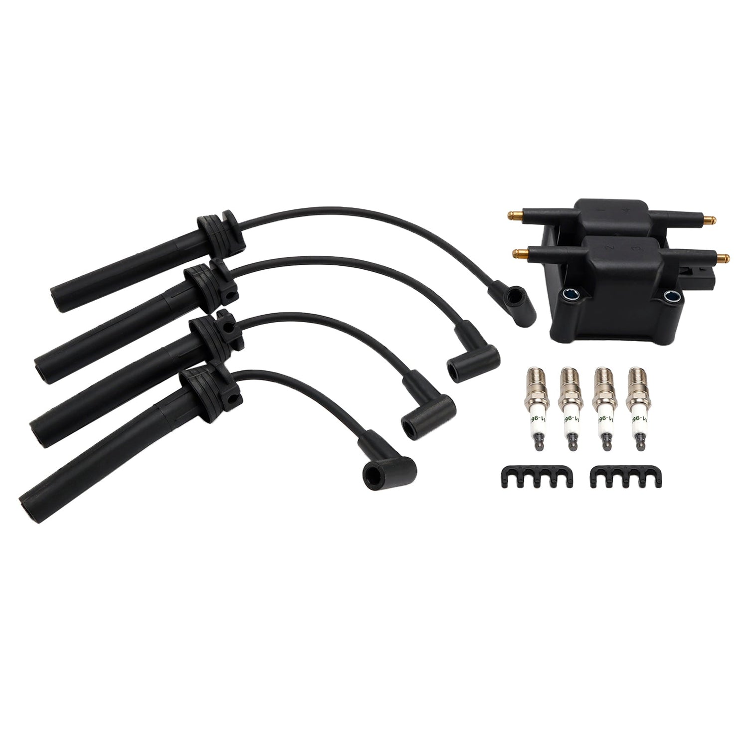 1995-1999 Mitsubishi Eclipse UF189 UF403 UF410 Ignition Coil Pack Spark Plug Wire Set