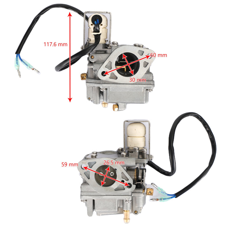 Yamaha Outboard 4-stroke F20 6AH-14301-00 6AH-14301-01 Carburetor Carb