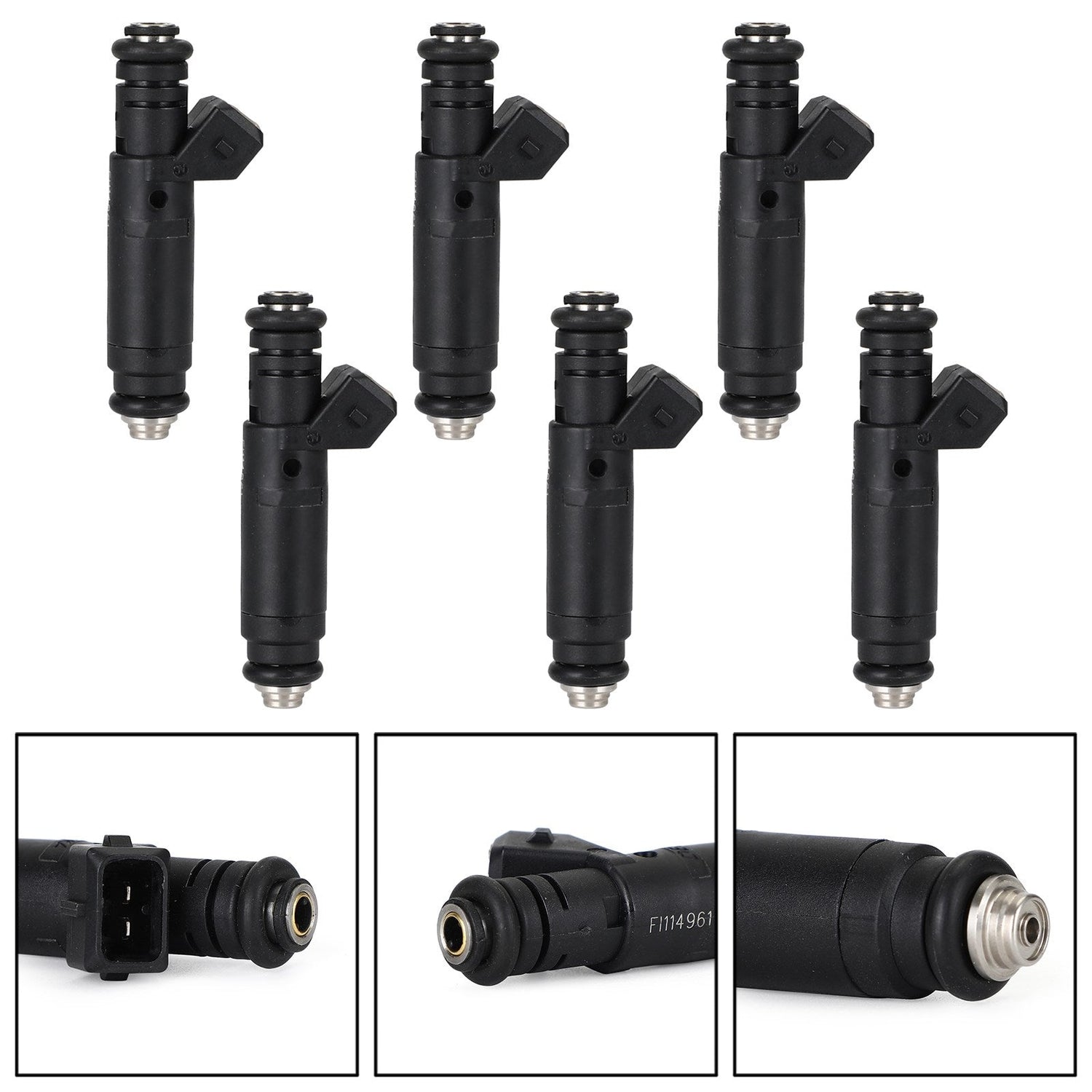 6pcs 630CC Fuel Injectors FI114961 107-961 Fit Siemens Deka Fit VW Fit Audi AGU EV1 FI114961
