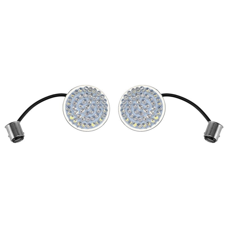 Dyna Softail Street Glide Road King 2Pcs 1157 LED Turn Signals Blinker Light