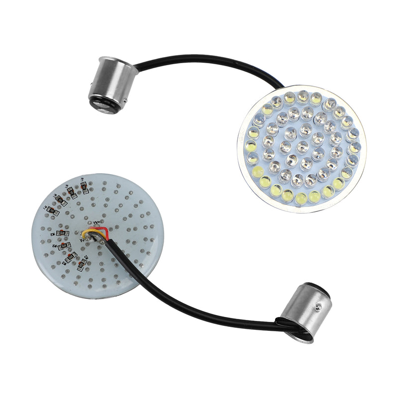 Dyna Softail Street Glide Road King 2Pcs 1157 LED Turn Signals Blinker Light