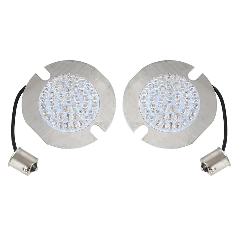 for Touring Road King Softail 1156 LED Turn Signal Light Bulbs Flat Style