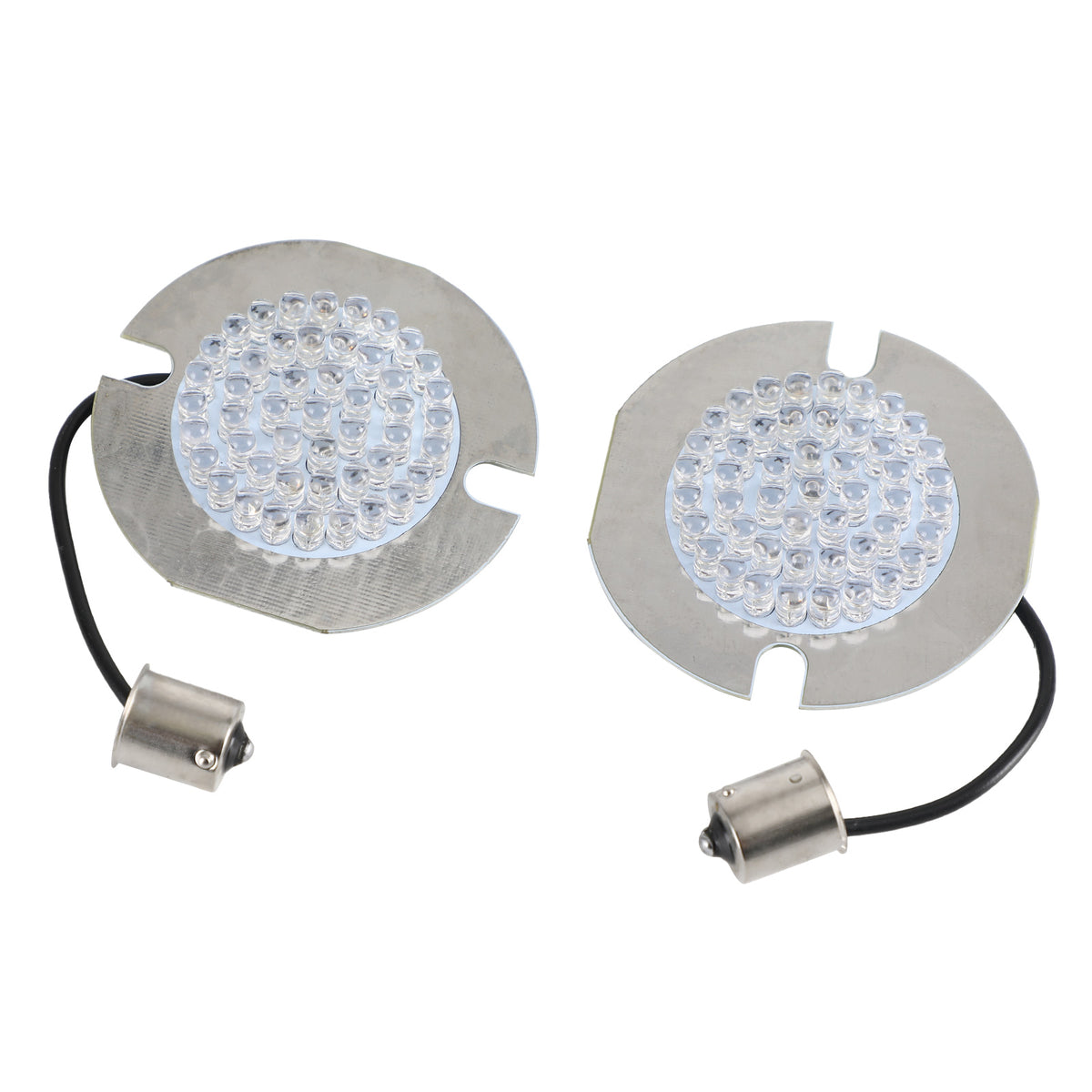 for Touring Road King Softail 1156 LED Turn Signal Light Bulbs Flat Style