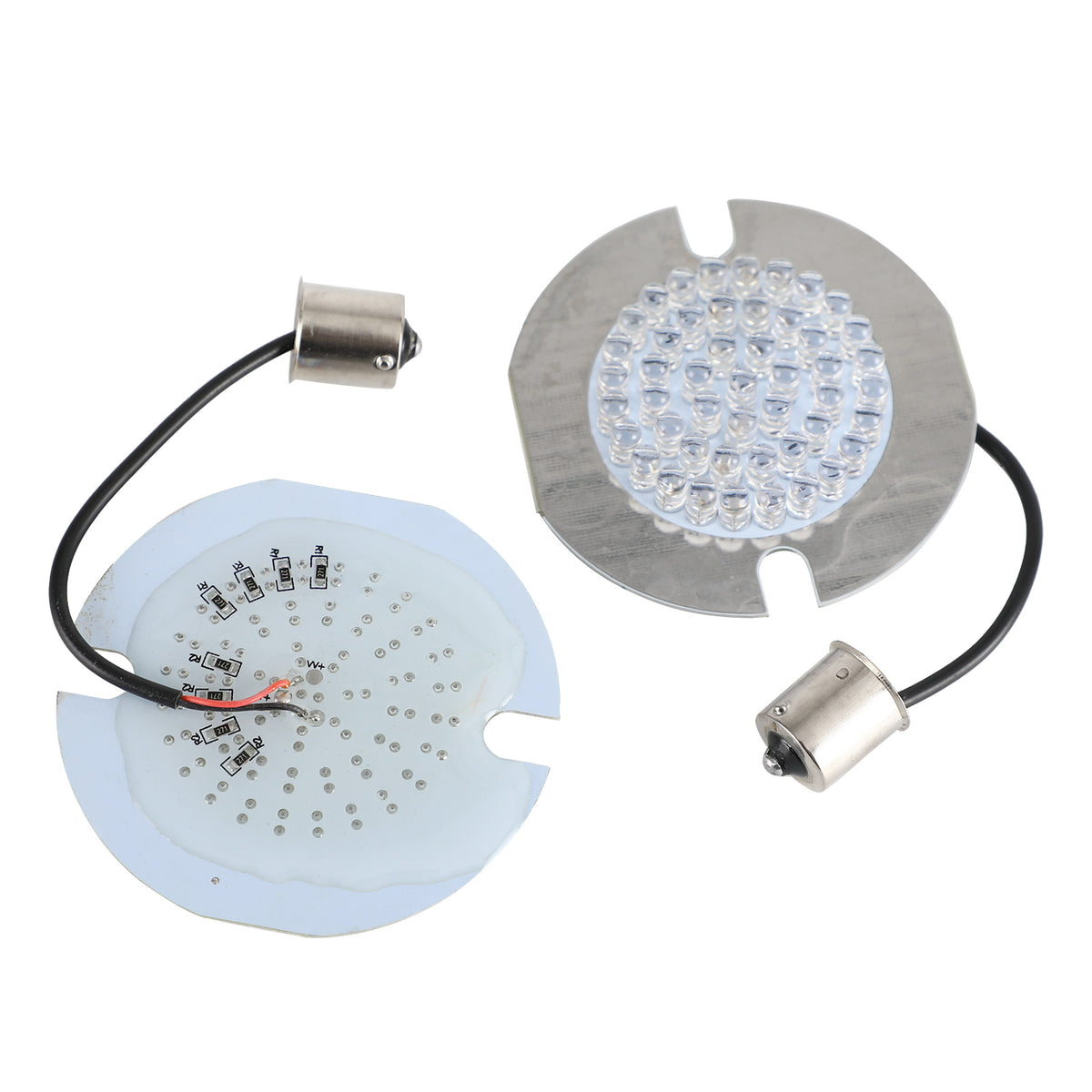for Touring Road King Softail 1156 LED Turn Signal Light Bulbs Flat Style