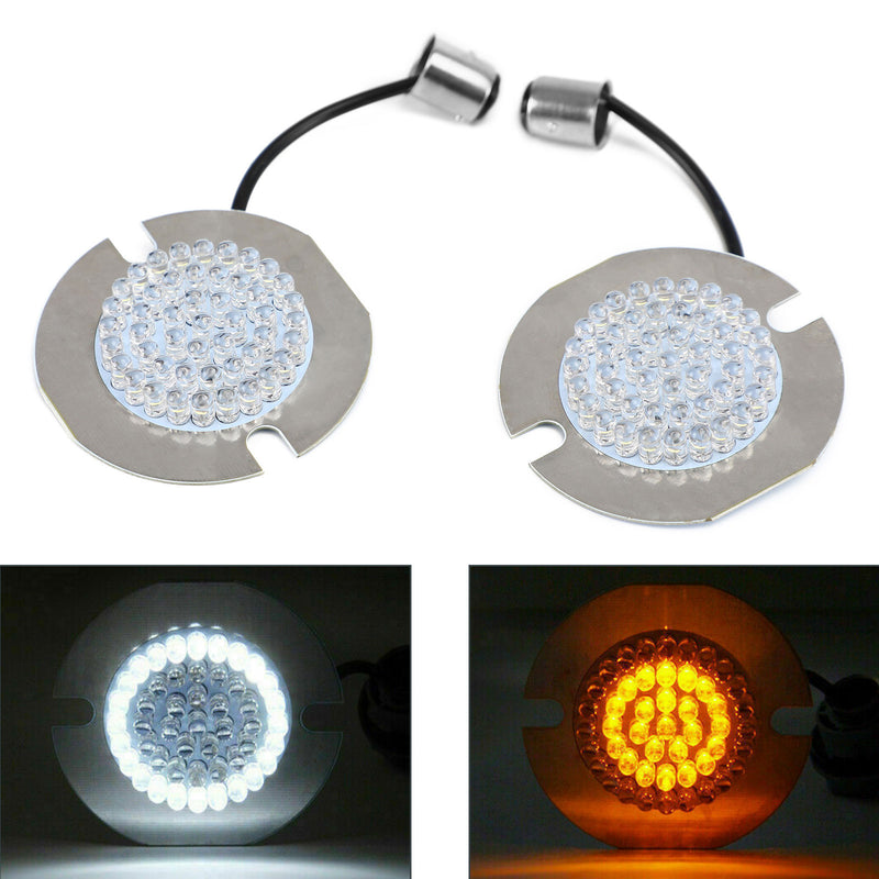 for Dyna Touring Electra Glide Road King Amber 1157 LED Rear Turn Signal Light Bulb