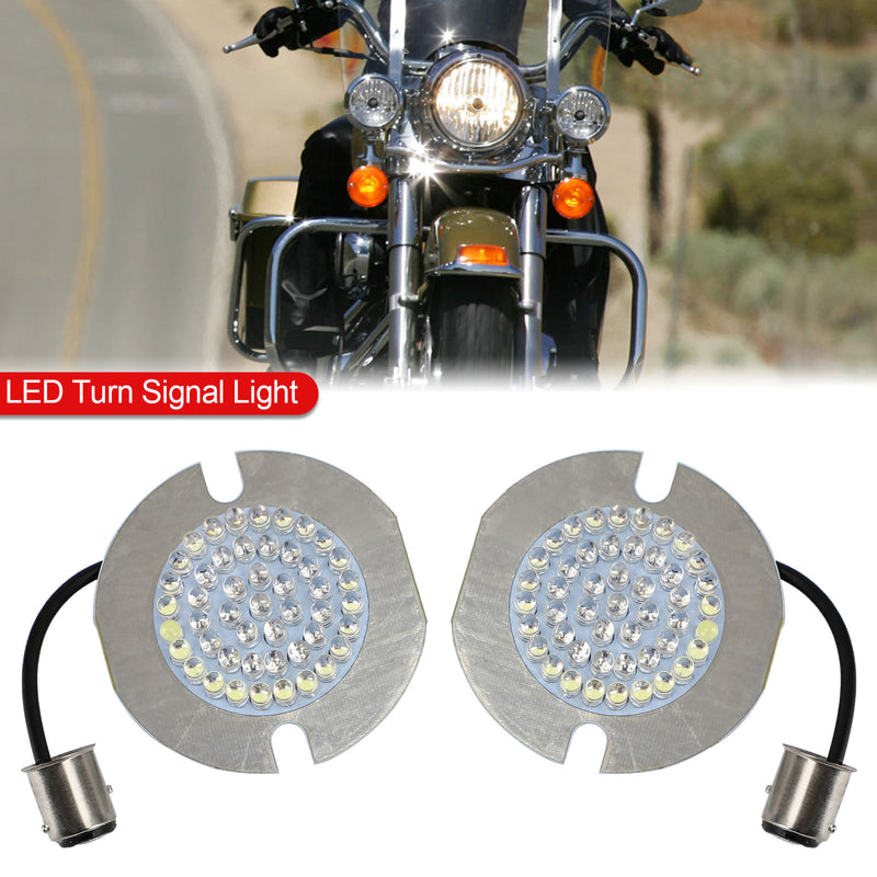 for Dyna Touring Electra Glide Road King Red 1157 LED Rear Turn Signal Light Bulb