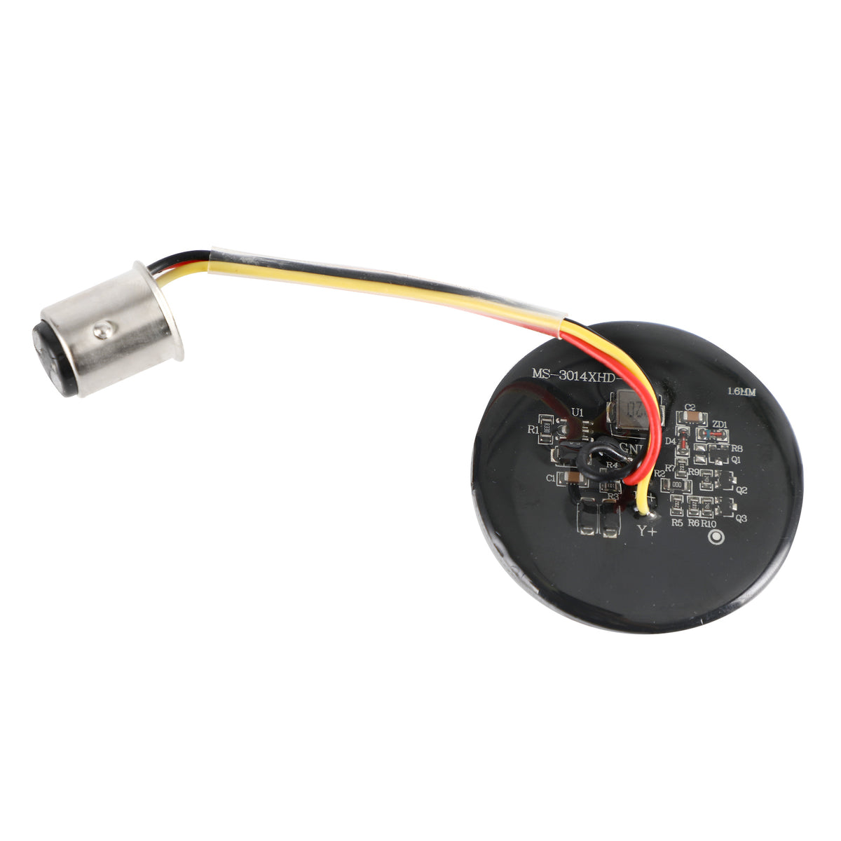 for Softail Touring Dyna Sportster Amber 1157 LED Turn Signal Light Inserts Lamp