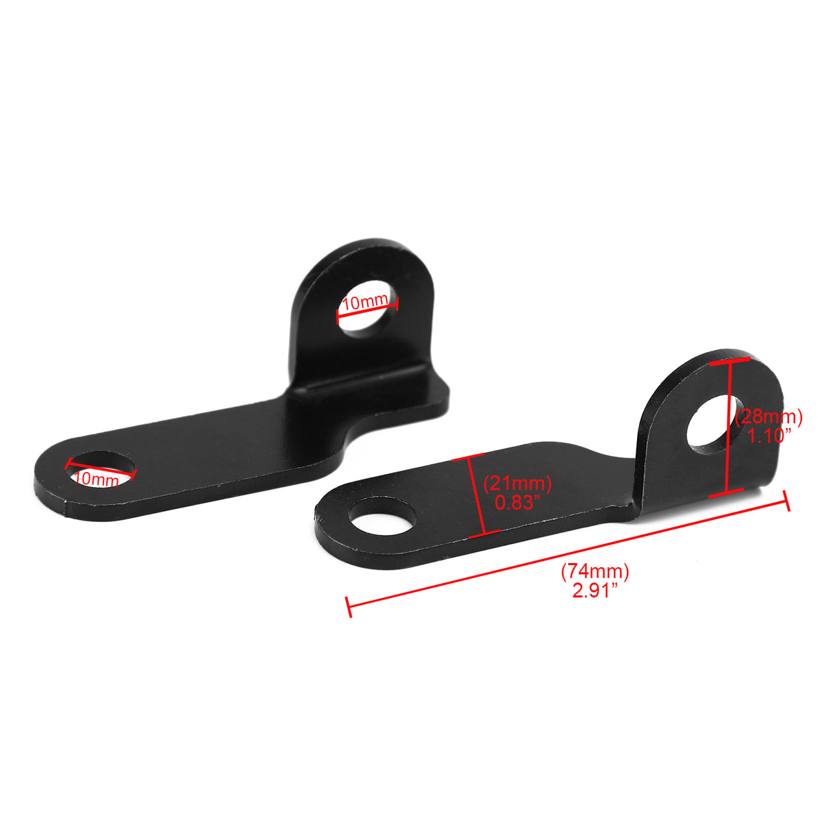 Sportster Big Twin Turn Signal Light Holder Bracket Front Rear Fork Clamp