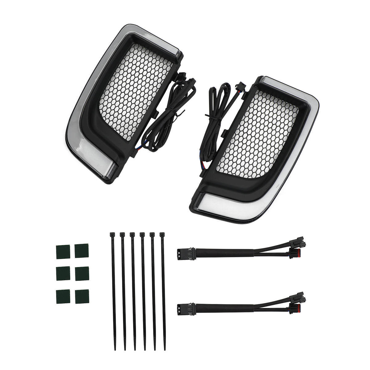 Electra FLH/T Road Glide Black Tracer LED Lower Fairing Lower Grills Lights