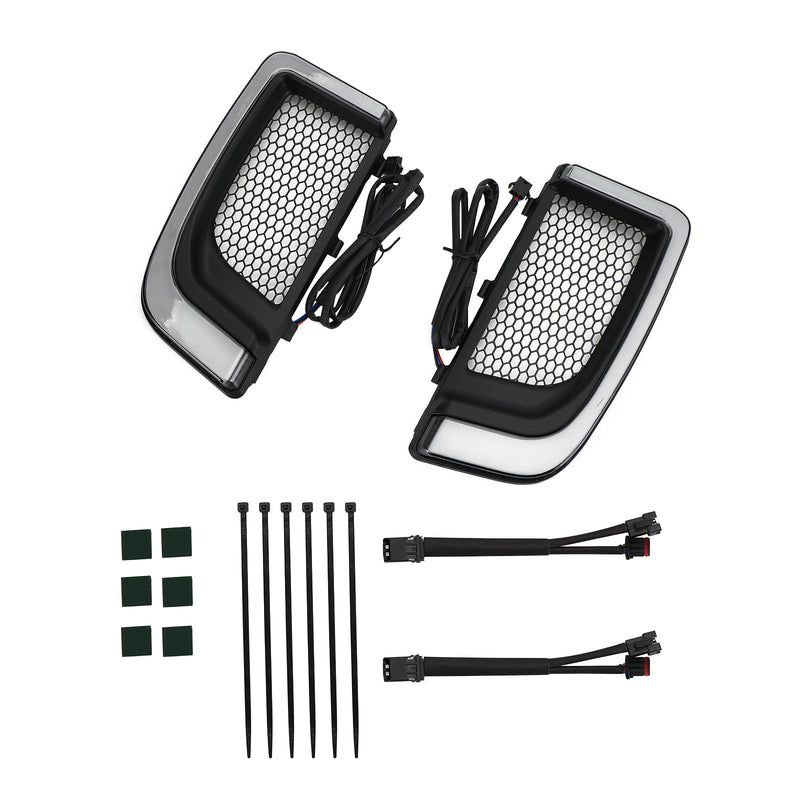 Electra FLH/T Road Glide Black Tracer LED Lower Fairing Lower Grills Lights