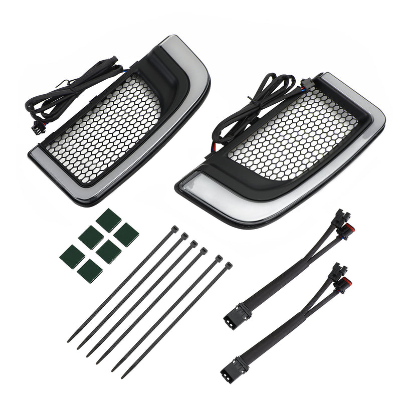 Electra FLH/T Road Glide Black Tracer LED Lower Fairing Lower Grills Lights