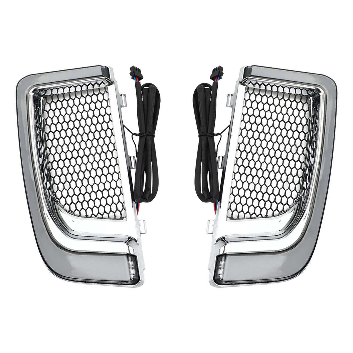 Electra FLH/T Road Glide Silver Tracer LED Lower Fairing Lower Grills Lights