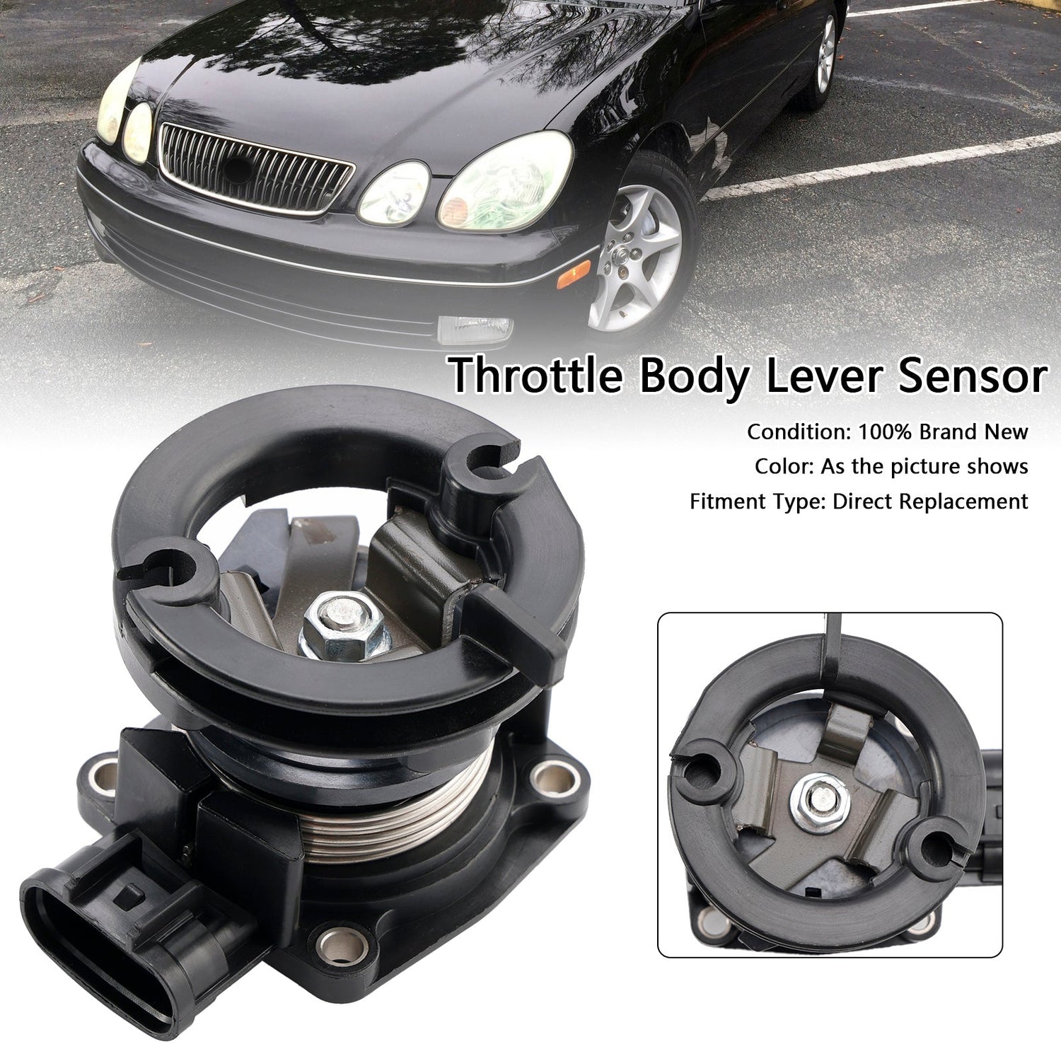 2000 Lexus GS400-6 Cyl 3.0L 22060-46070 Throttle Body Lever Sensor