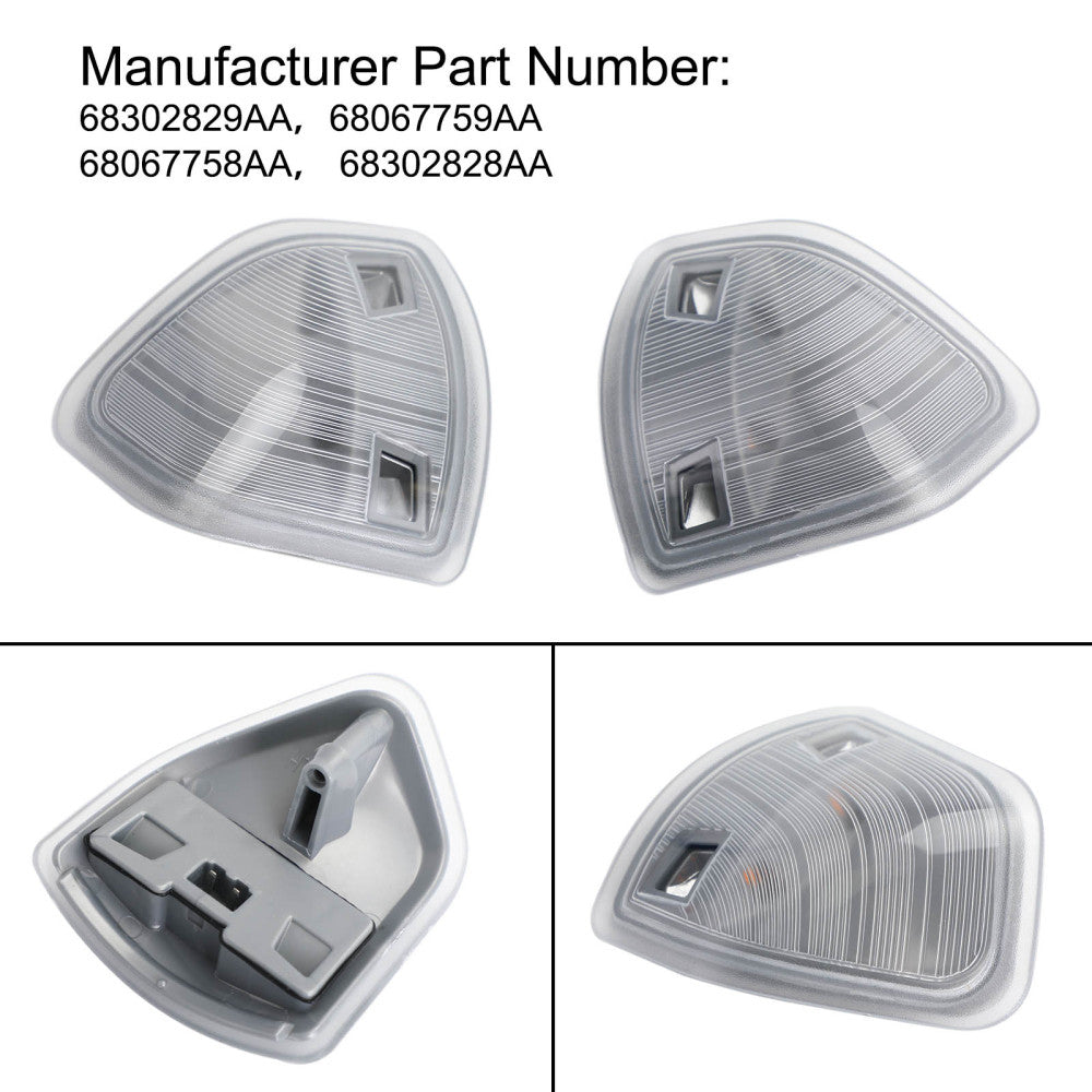 Dodge Ram 1500 2500 3500 Areyourshop Tow Mirror Turn Signal Smoked Light Set (LH + RH)