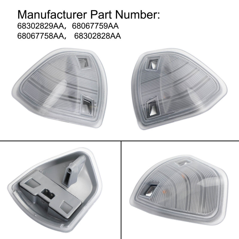 Dodge Ram 1500 2500 3500 Areyourshop Tow Mirror Turn Signal Smoked Light Set (LH + RH)