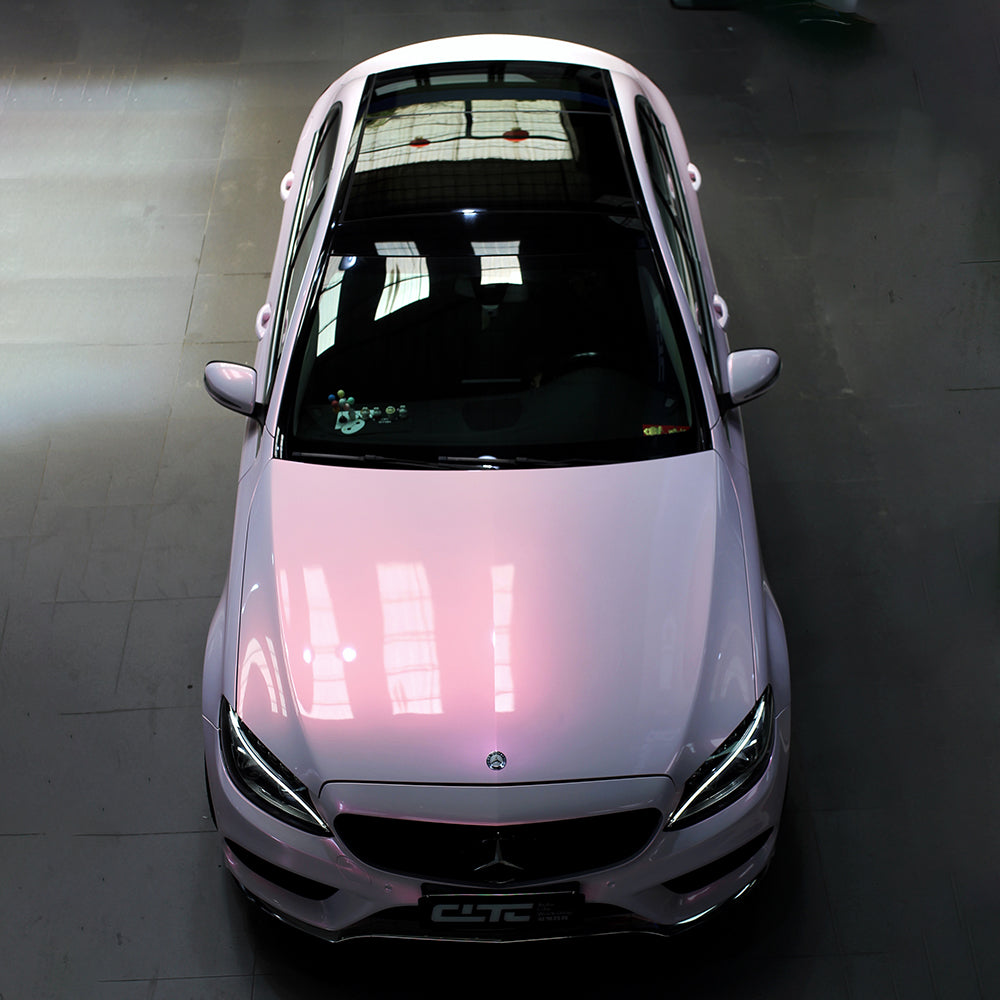 Bloom Pearl Pink PET Car Wrap Film High Gloss Vehicle Wrap