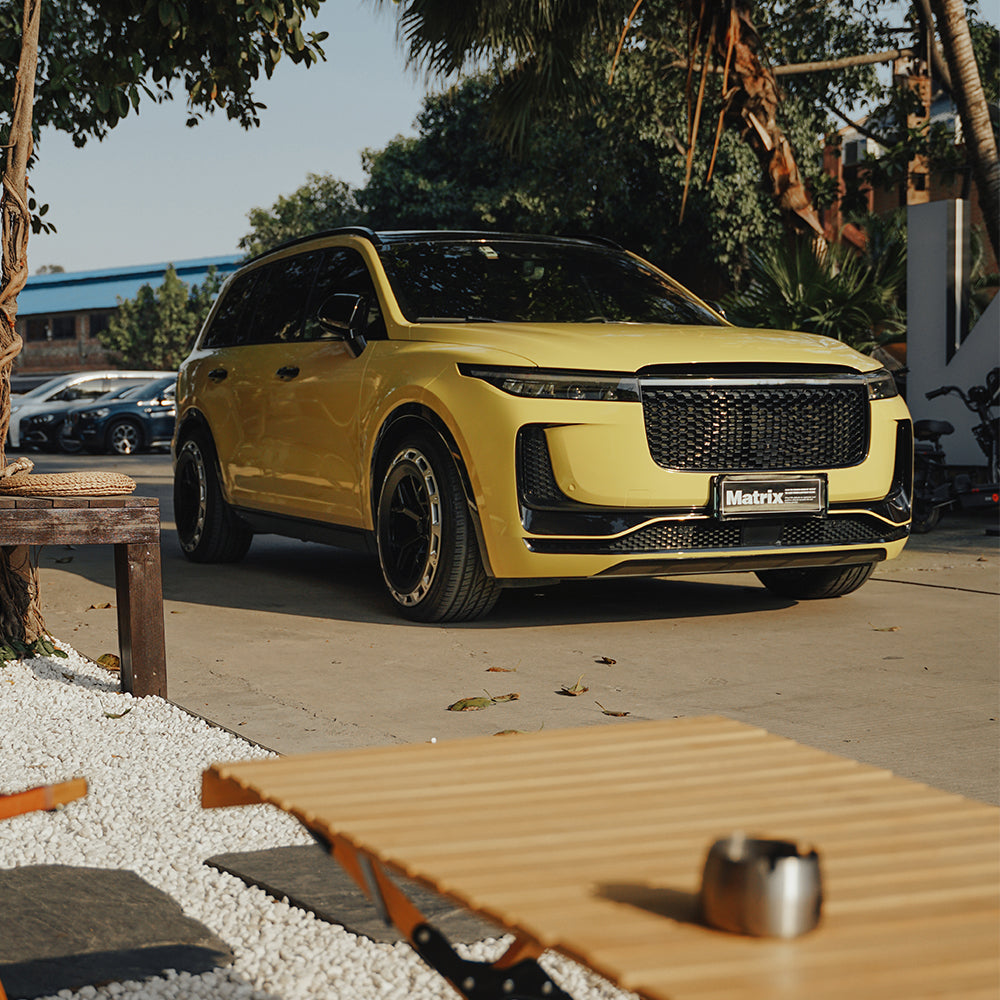 Cloud Dawn Yellow PET Car Wrap Film High Gloss Vehicle Wrap