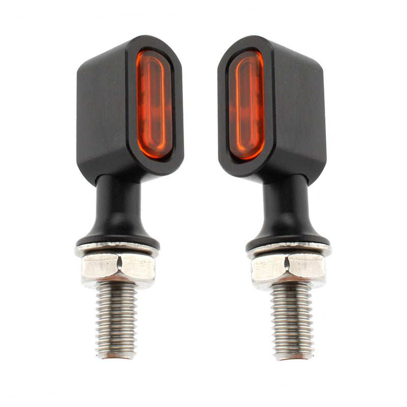 Sportster Touring Dyna Black Amber LED Rear Mini Turn Signal Indicator