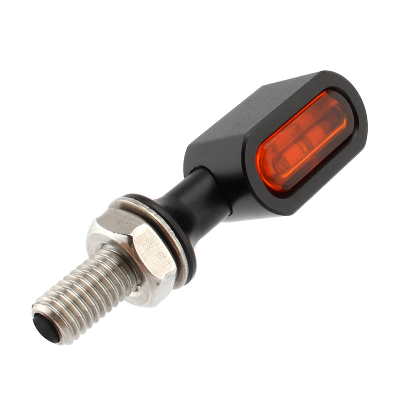 Sportster Touring Dyna Black Amber LED Rear Mini Turn Signal Indicator