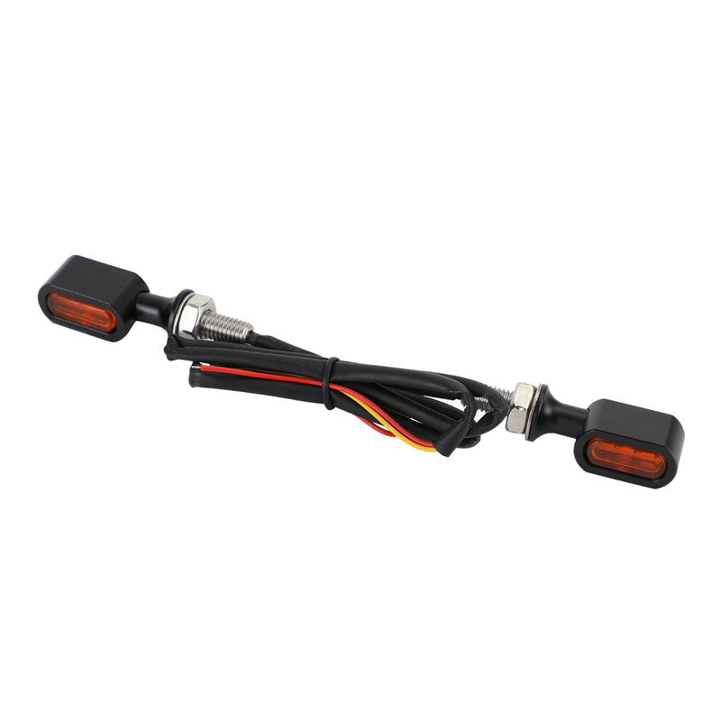 Sportster Touring Dyna Black Amber LED Rear Mini Turn Signal Indicator