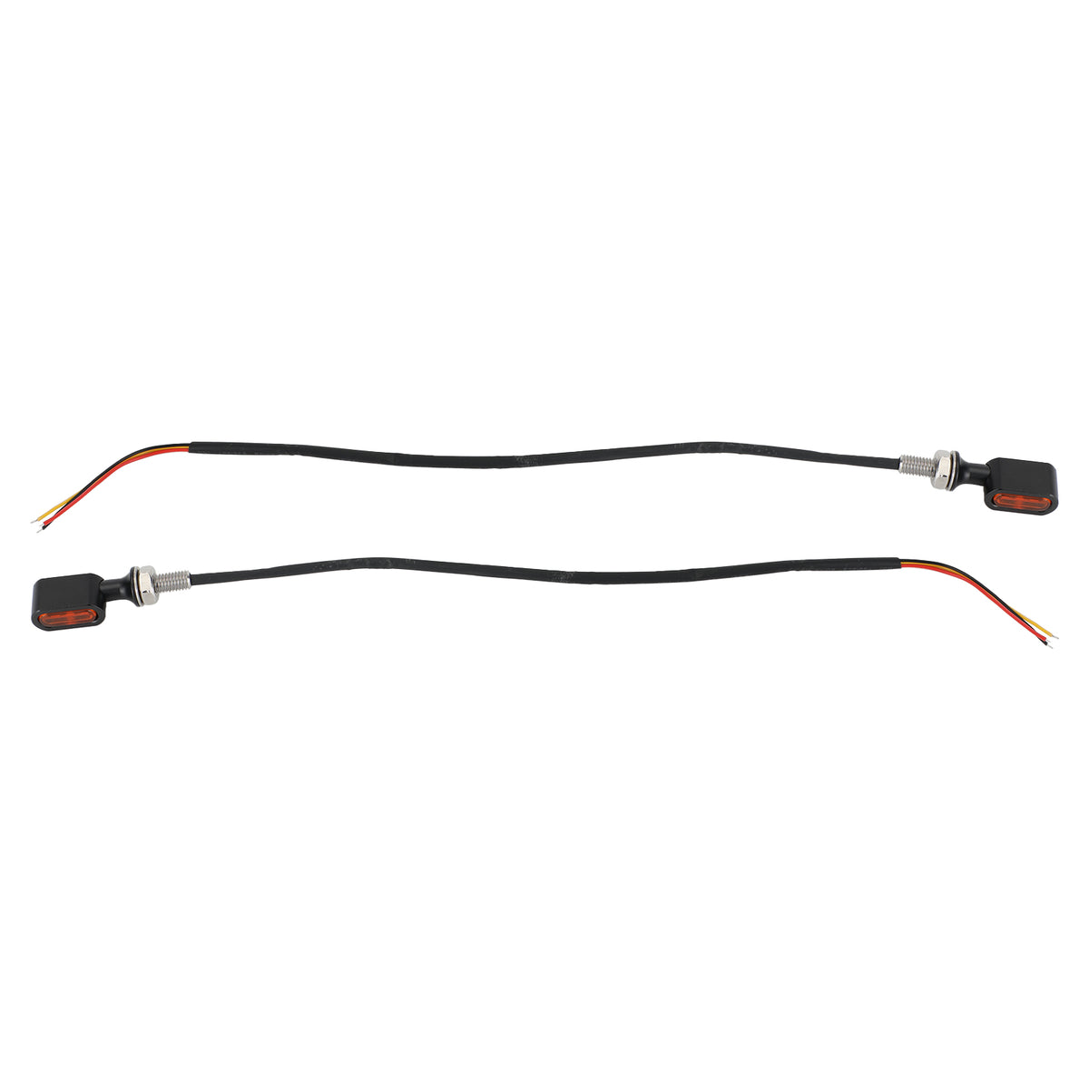 Sportster Touring Dyna Black Amber LED Rear Mini Turn Signal Indicator