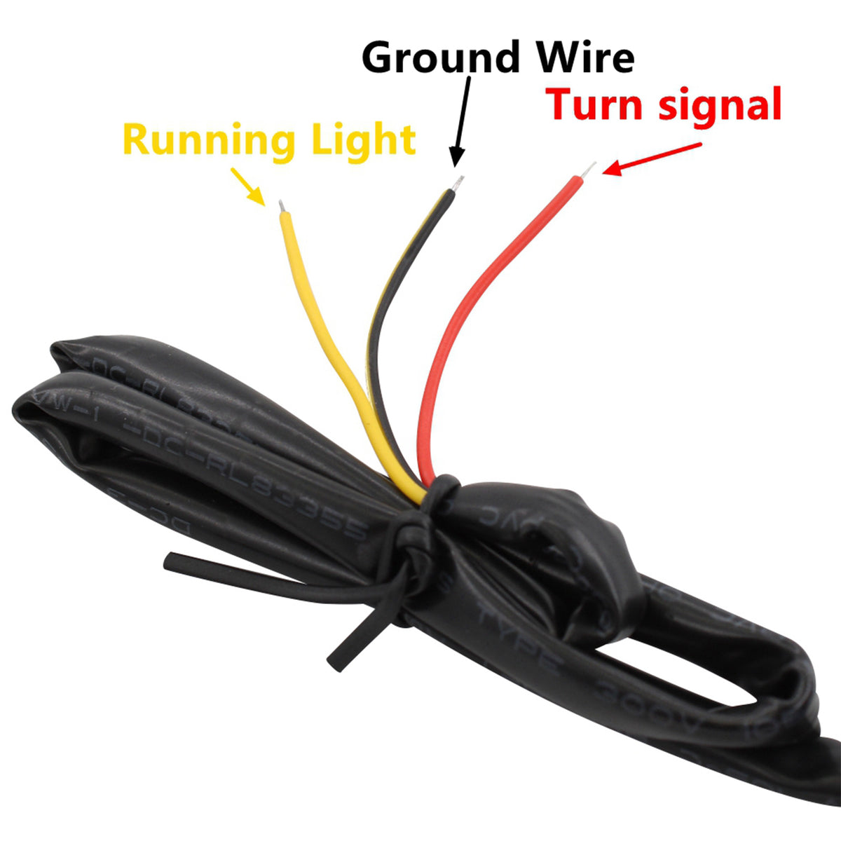 Sportster Touring Dyna Black Smoke LED Rear Mini Turn Signal Indicator