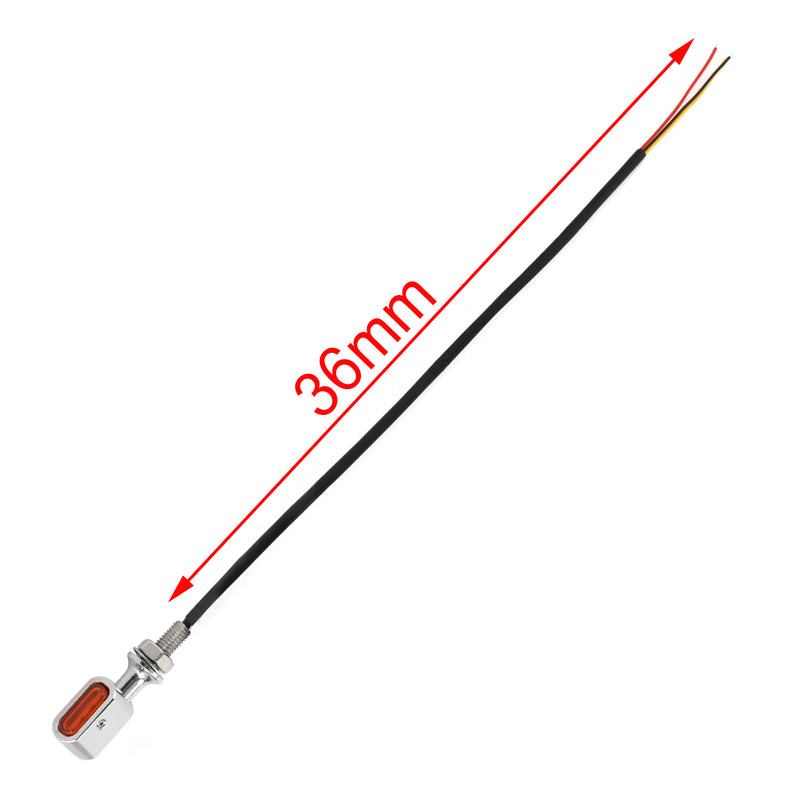 Sportster Touring Dyna Chrome Amber LED Rear Mini Turn Signal Indicator