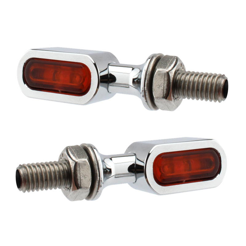 Sportster Touring Dyna Chrome Amber LED Rear Mini Turn Signal Indicator