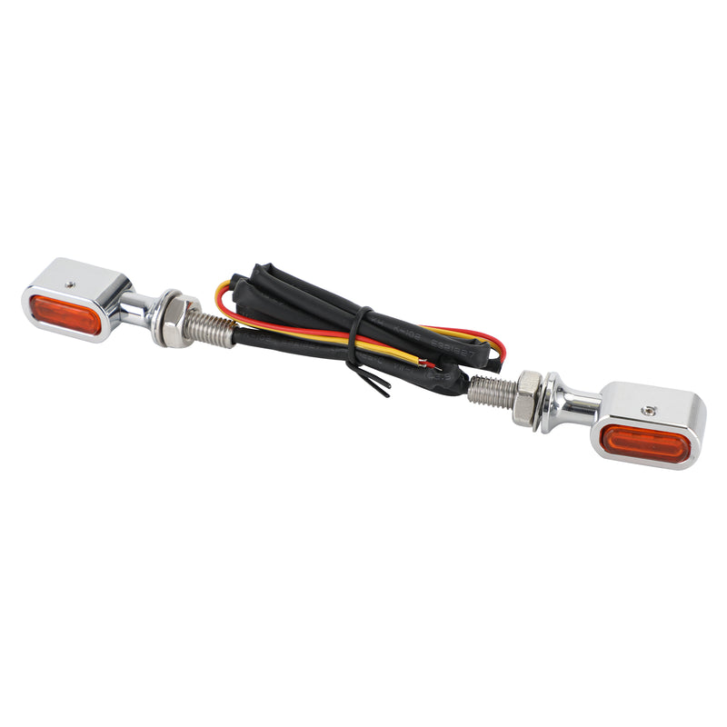 Sportster Touring Dyna Chrome Amber LED Rear Mini Turn Signal Indicator