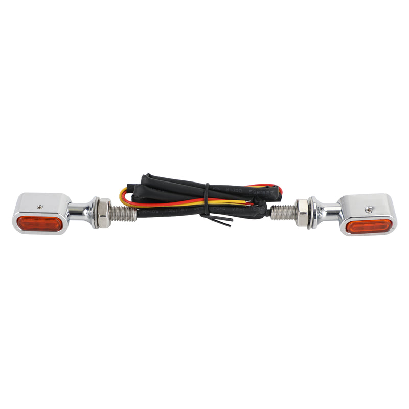 Sportster Touring Dyna Chrome Amber LED Rear Mini Turn Signal Indicator