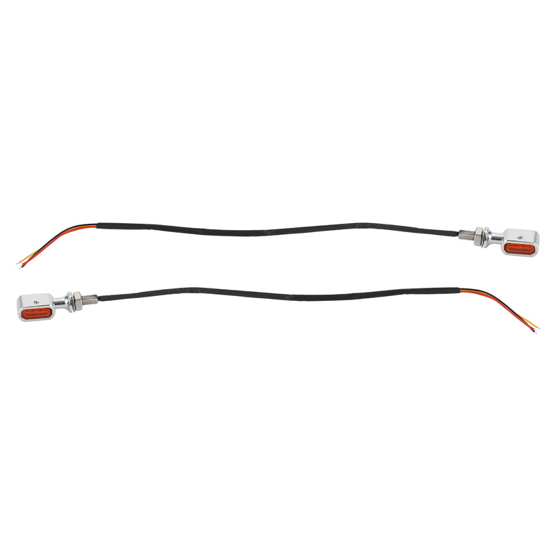 Sportster Touring Dyna Chrome Amber LED Rear Mini Turn Signal Indicator