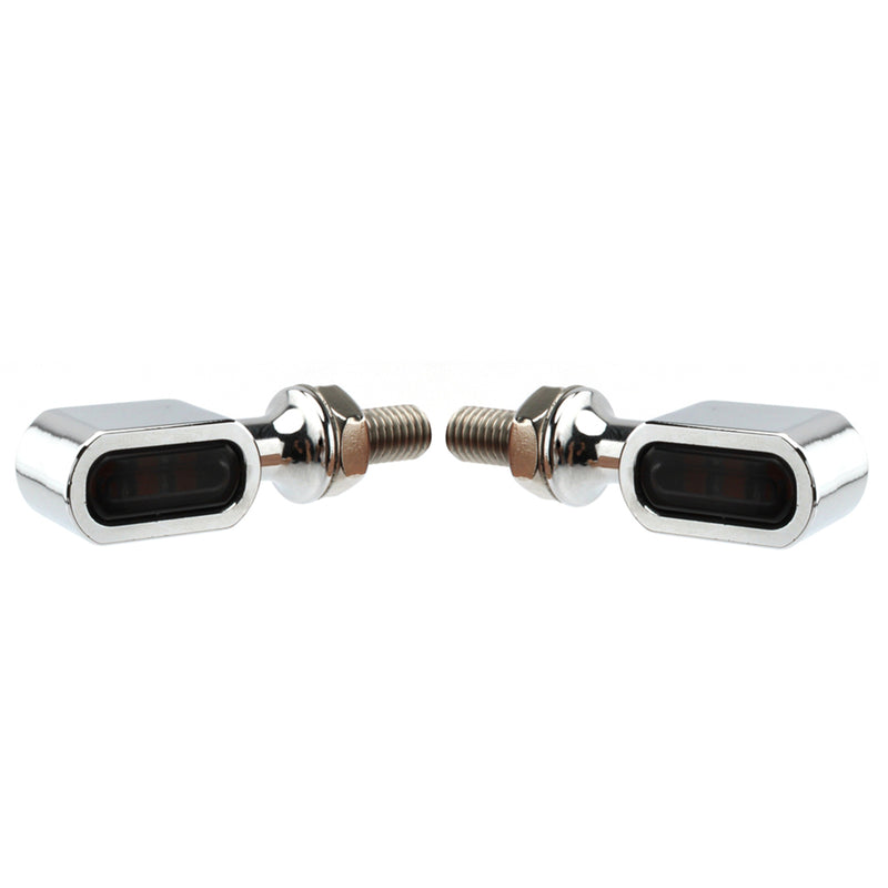 Sportster Touring Dyna Chrome Smoke LED Rear Mini Turn Signal Indicator