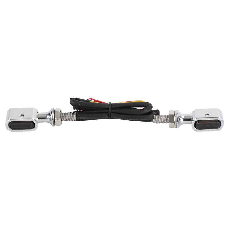 Sportster Touring Dyna Chrome Smoke LED Rear Mini Turn Signal Indicator