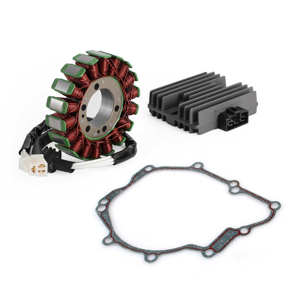 2003-2005 Yamaha YZF R6 YZF-R6 R6S Magneto Stator+Voltage Rectifier+Gasket