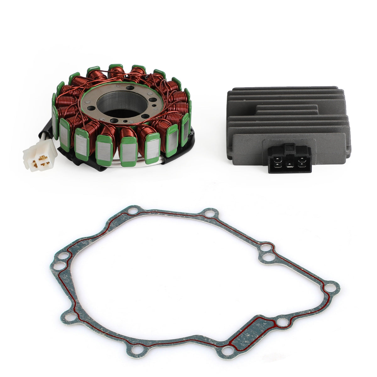 2003-2005 Yamaha YZF R6 YZF-R6 R6S Magneto Stator+Voltage Rectifier+Gasket