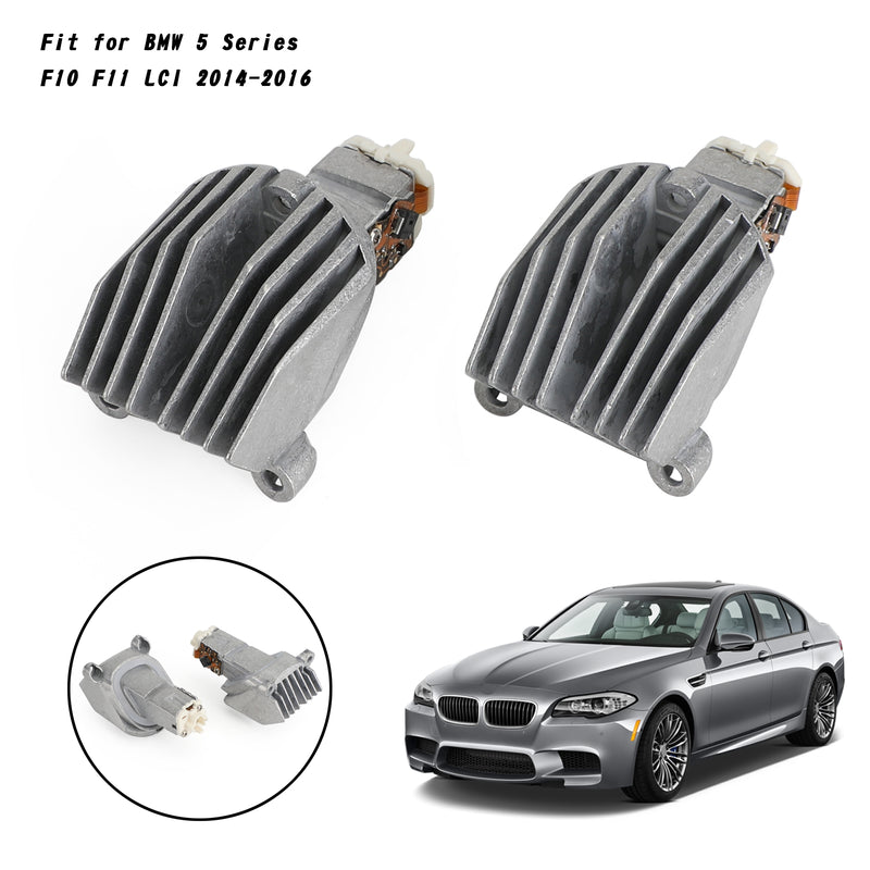 2014-2016 BMW 5 Series F10 F11 LCI 2x DRL LED Module 63117343876