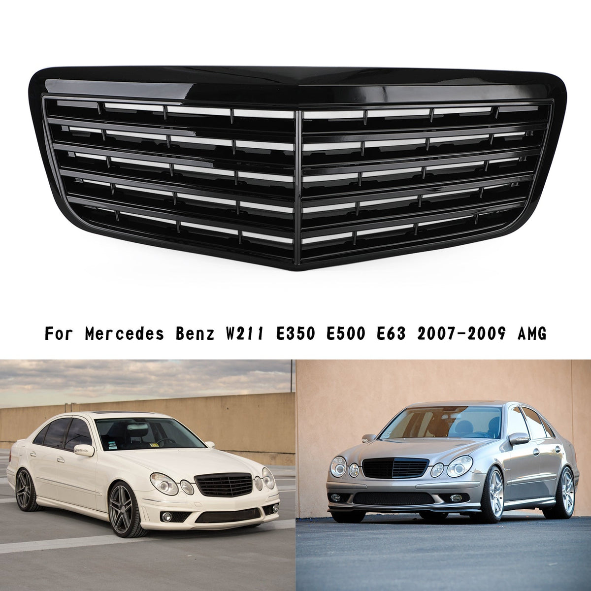 2007-2009 Mercedes Benz W211 E350 E500 Front Bumper Grill