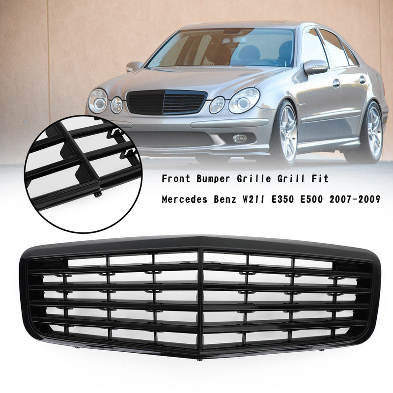 2007-2009 Mercedes W211 E350 E500 Benz Front Bumper Grill