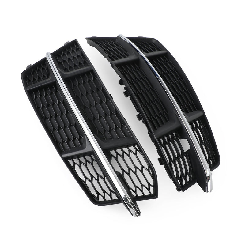 2016-2018 Audi A6 C7 S-Line Black Chrome Front Bumper Lower Grill
