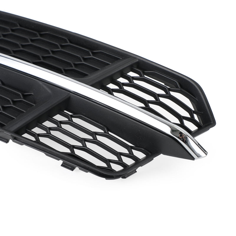 2016-2018 Audi A6 C7 S-Line Black Chrome Front Bumper Lower Grill