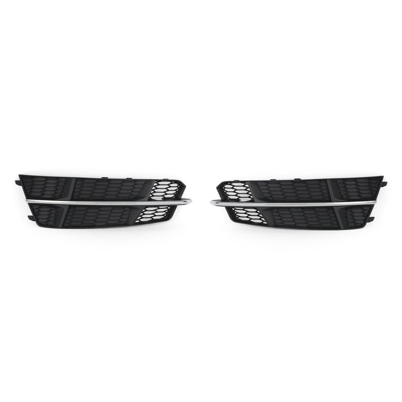 2016-2018 Audi A6 C7 S-Line Black Chrome Front Bumper Lower Grill