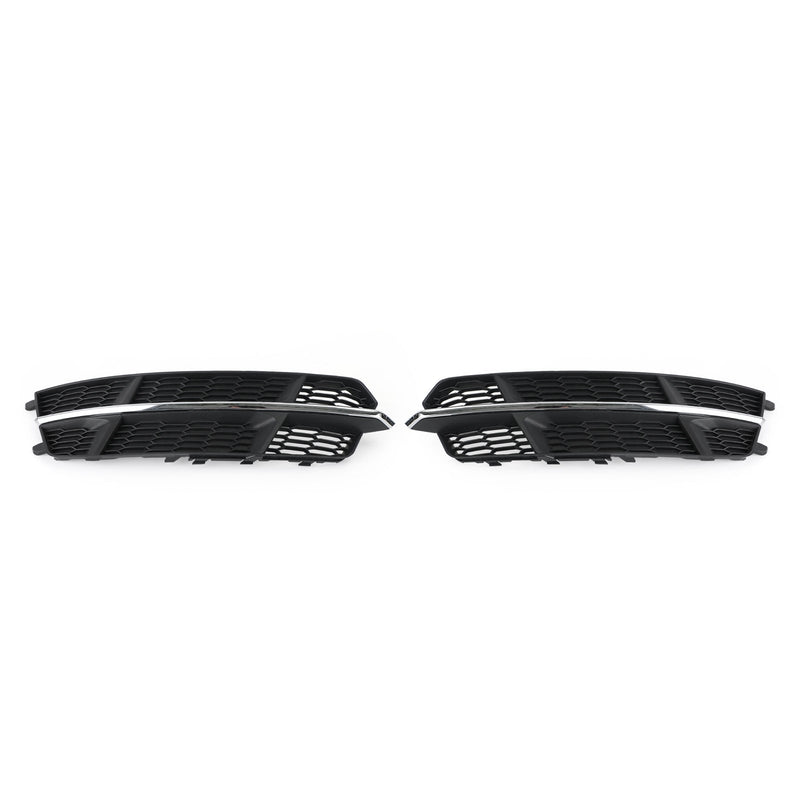 2016-2018 Audi A6 C7 S-Line Black Chrome Front Bumper Lower Grill