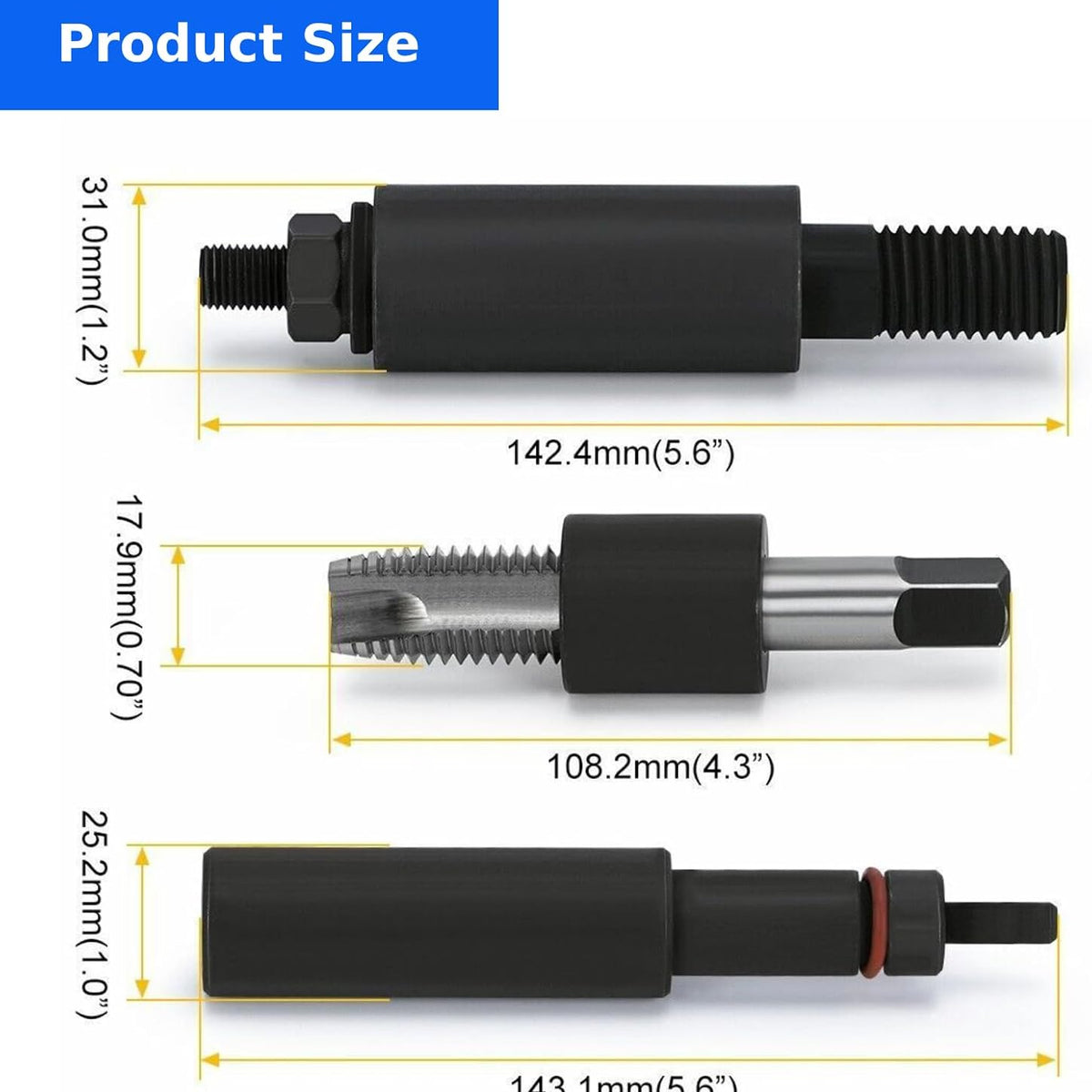 Fuel Injector Sleeve/Cup Remove & Install Tool Kit for All Ford Engines 6.0L and 6.4L 2003-2010