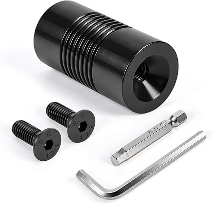 Door Frame Dimpling Tool, Hardened Steel Double-Sided Flush Fastener Recess Tool with Hex Driver Bit, 2 Allen Screws and Long-Arm Allen Wrench for Hollow Metal Door Frame Installation