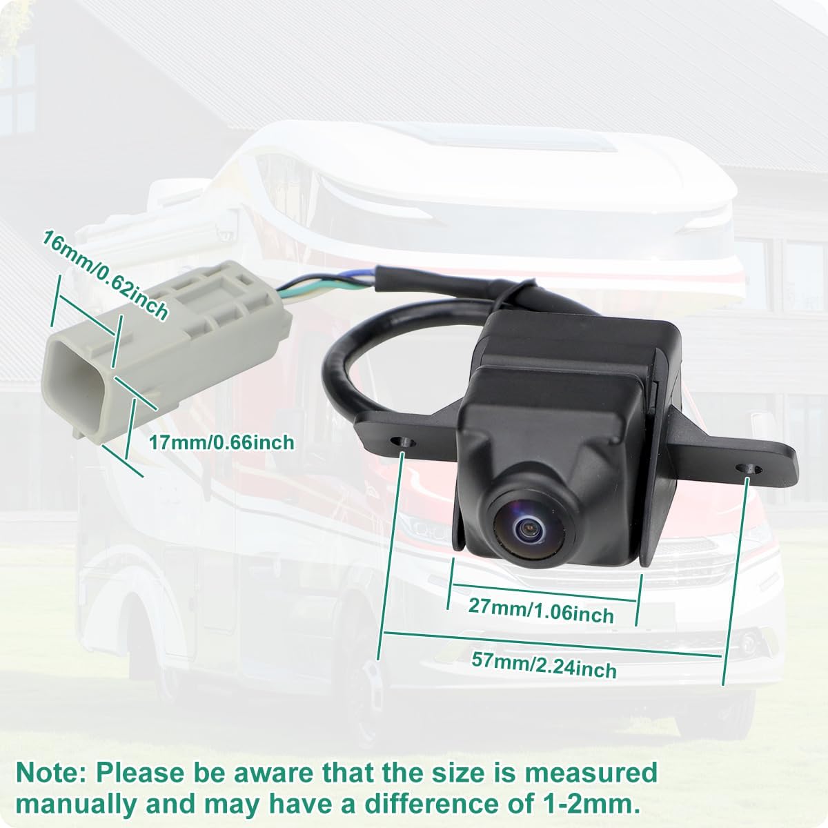 22923842 Rear View Backup Camera Fit for Buick LaCrosse GM Compatible with Chevrolet Allure Malibu Volt 2011-2016, GreenYi Parking Assist Cam Replaces OE Number 22883286, 20860481, small, Black