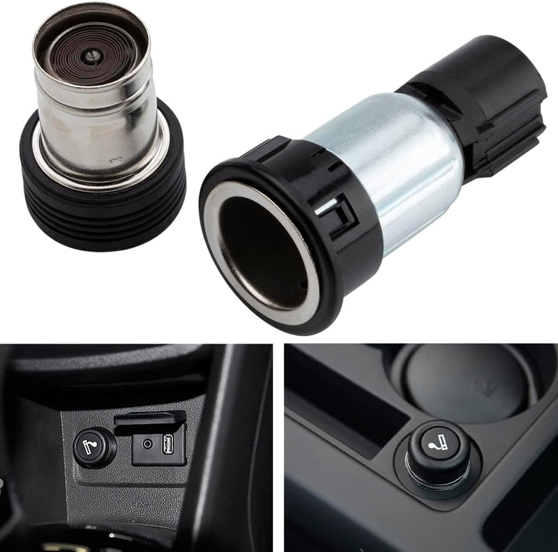 Cigarette Lighter Assembly Socket Fit for Ford E150 E250 E350 F150 F250 F350 F450 Super Duty Fusion OEM#XC3Z-15055-AA