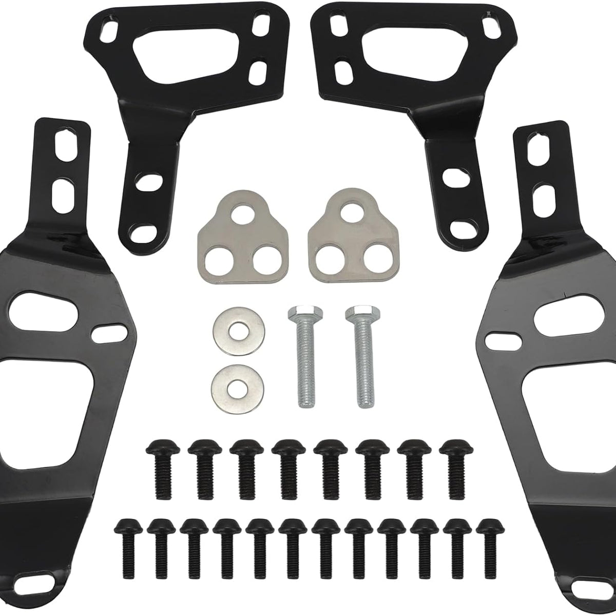 Hardtop Mount Bracket Kit for 1990-2005 Mazda MX-5 Miata NA NB 6-Point Mounting Design, Black Finish, Installation Hardware Included